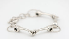 Load image into Gallery viewer, Silver Steed Large All About Snaffle Bracelet 3