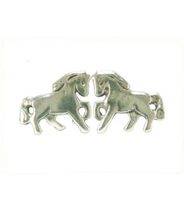 Silver Steed Small Silver Horse Studs