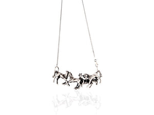 Silver Steed Herd Necklace