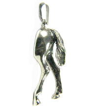 Load image into Gallery viewer, Silver Steed Hindquarters Silver Pendant
