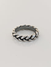 Load image into Gallery viewer, Silver Steed Plaited Ring 2
