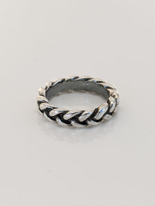 Silver Steed Plaited Ring 2