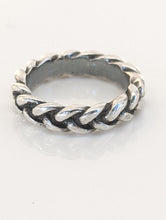 Load image into Gallery viewer, Silver Steed Plaited Ring 2