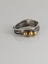 Load image into Gallery viewer, Silver Steed Silver Wired Band with Brass Balls
