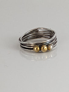 Silver Steed Silver Wired Band with Brass Balls