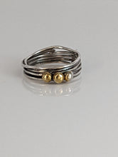 Load image into Gallery viewer, Silver Steed Silver Wired Band with Brass Balls