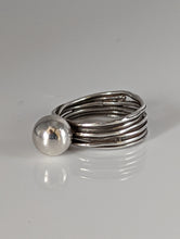 Load image into Gallery viewer, Silver Steed Silver Wired band with large Silver Ball
