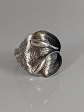 Load image into Gallery viewer, Silver Steed Big Leaf with Ornament Silver Ring
