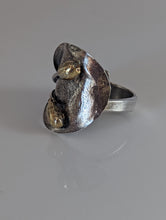 Load image into Gallery viewer, Silver Steed Big Leaf with Ornament Silver Ring