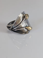 Load image into Gallery viewer, Silver Steed Big Leaf with Ornament Silver Ring