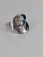 Load image into Gallery viewer, Silver Steed Big Leaf with Ornament Silver Ring