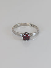 Load image into Gallery viewer, Silver Steed Silver Ruby Zirconia Ring