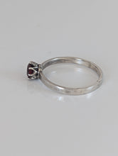 Load image into Gallery viewer, Silver Steed Silver Ruby Zirconia Ring