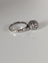 Load image into Gallery viewer, Silver Steed Large Unique Ball Handmade Silver Ring
