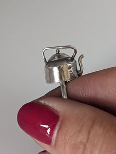 Silver Steed Teapot Silver Ring