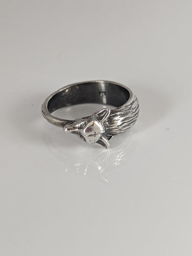 925 Silver Fox Ring 2 – Elegant Animal-Inspired Jewellery for Her or Him