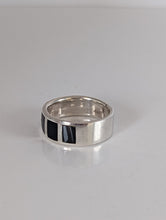 Load image into Gallery viewer, Silver Steed Black Mass Silver Band