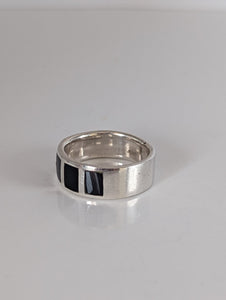 Silver Steed Black Mass Silver Band
