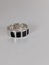 Load image into Gallery viewer, Silver Steed Black Mass Silver Band