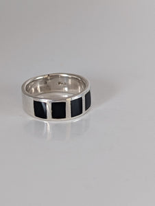 Silver Steed Black Mass Silver Band