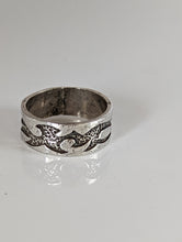 Load image into Gallery viewer, Silver Steed Flames Ring