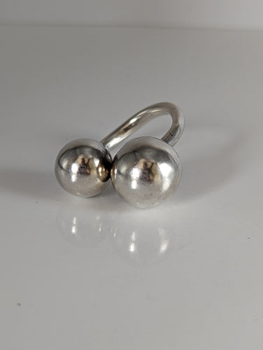Silver Steed Extra Large Balls One Size Ring