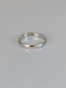 925 Silver Plain Band Ring – Unisex Equestrian-Inspired Minimalist Ring