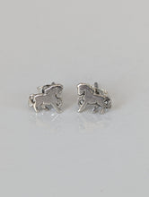 Load image into Gallery viewer, Silver Steed Small Silver Horse Studs