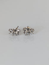 Load image into Gallery viewer, Silver Steed Detail Small Silver Horse Studs