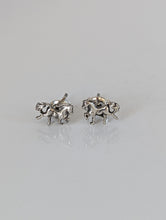 Load image into Gallery viewer, Silver Steed Detail Small Silver Horse Studs