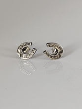 Load image into Gallery viewer, Silver Steed Horseshoe 3 Studs