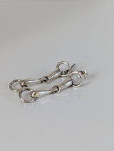 Load image into Gallery viewer, Silver Steed Snaffle Bit Stud Earrings