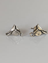 Load image into Gallery viewer, Silver Steed Silver Saddle Stud Earrings
