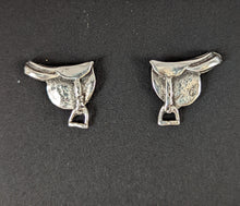 Load image into Gallery viewer, Silver Steed Silver Saddle Stud Earrings