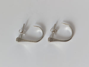 Silver Steed Hoofnail Stud Earrings