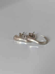 Silver Steed Hoofnail Stud Earrings