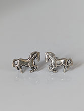 Load image into Gallery viewer, Silver Steed Small Silver Horse Stud Earrings 2