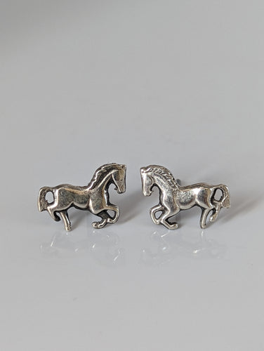 Silver Steed Small Silver Horse Stud Earrings 2