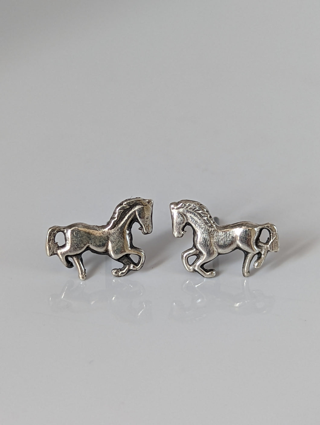 Silver Steed Small Silver Horse Stud Earrings 2