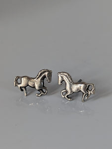 Silver Steed Small Silver Horse Stud Earrings 2