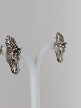 Load image into Gallery viewer, Silver Steed 3D Horse Head Studs 2