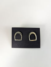 Load image into Gallery viewer, Silver Steed Stirrup Stud Earrings