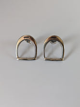 Load image into Gallery viewer, Silver Steed Stirrup Stud Earrings