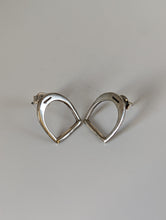 Load image into Gallery viewer, Silver Steed Stirrup Stud Earrings