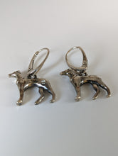 Load image into Gallery viewer, Silver Steed Dropped Greyhound Earrings