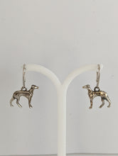 Load image into Gallery viewer, Silver Steed Dropped Greyhound Earrings