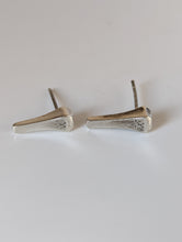 Load image into Gallery viewer, Silver Steed Short Hoof Nail Stud Earrings