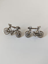 Load image into Gallery viewer, Silver Steed Bicycles Stud Earrings