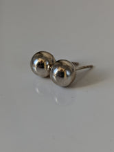 Load image into Gallery viewer, Silver Steed Large Balls Stud Earrings