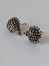 Load image into Gallery viewer, Silver Steed Hedgehog Stud Earrings